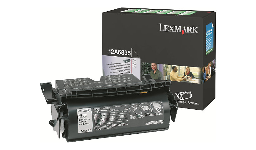 Lexmark Return Program 12A6835 Hi-Yield Black Toner Cartridge