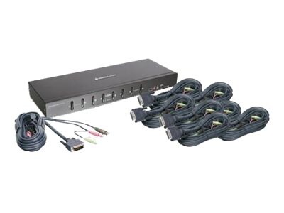 IOGEAR MiniView Pro GCS1208KIT1 8-Port Dual LInk DVI KVMP Switch with Cable