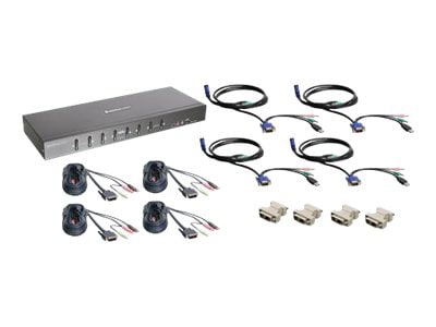 IOGEAR MiniView Pro GCS1208KIT2 8-Port Dual Link DVI KVMP Switch with Cable