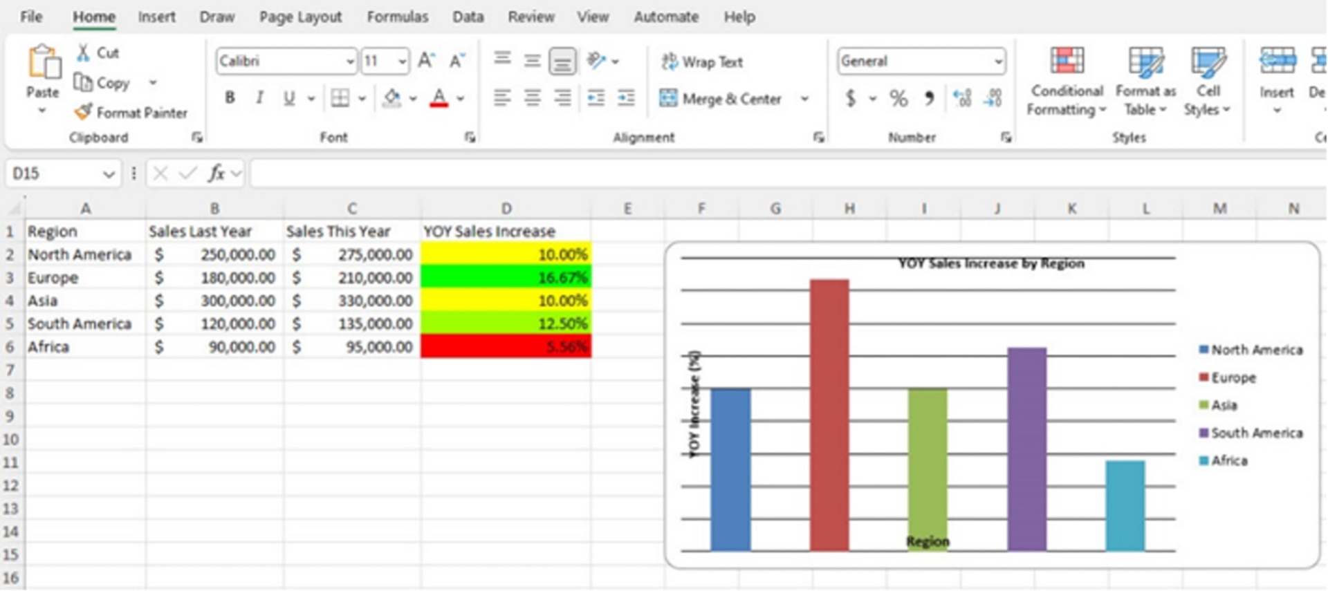 Screenshot of Microsoft Excel.