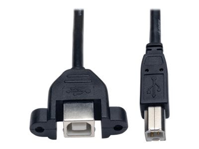 Eaton Tripp Lite Series 1ft Panel Mount USB 2.0 Extension Cable USB B to Pa