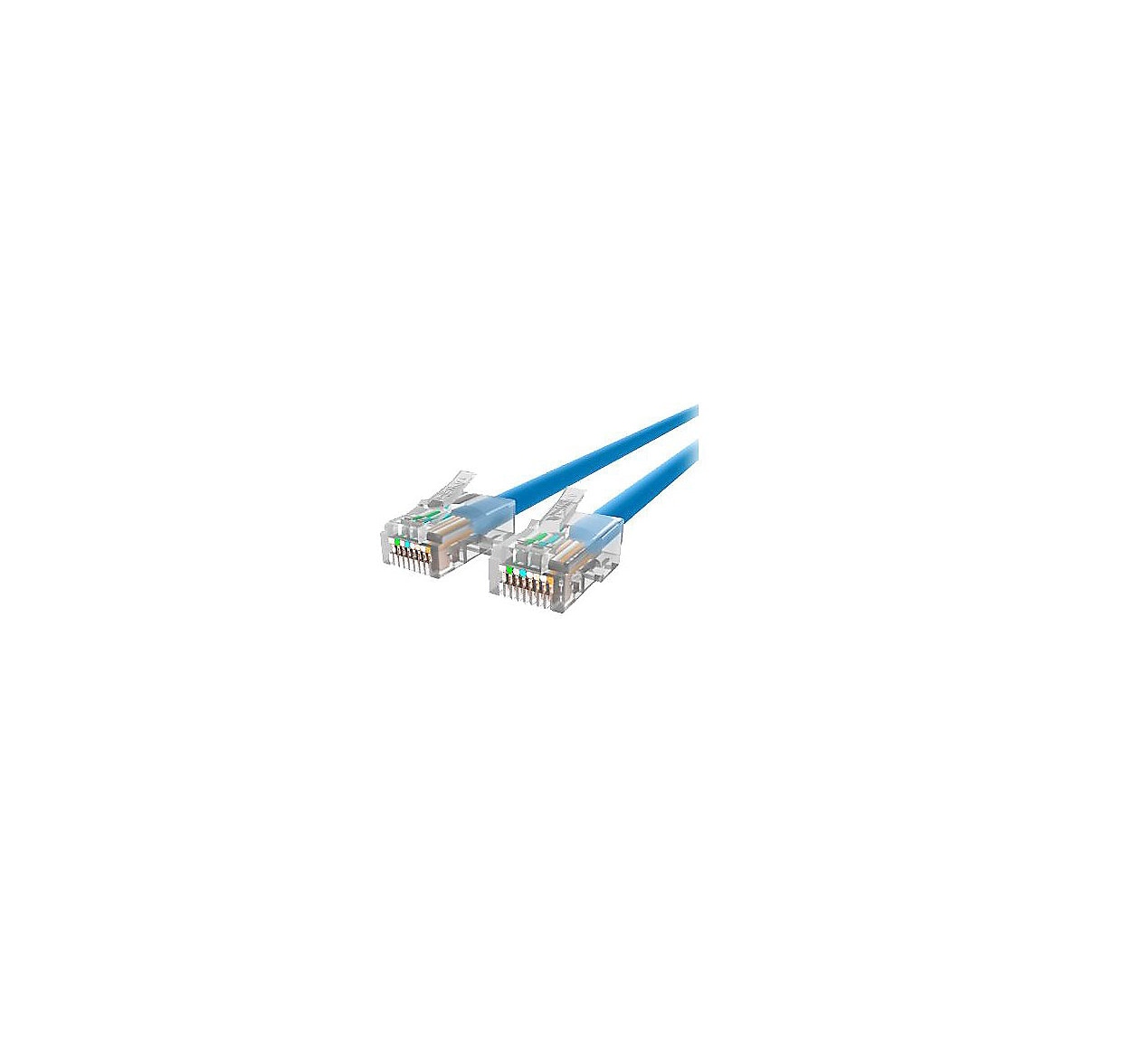 Belkin Cat5e/Cat5 3ft Blue Ethernet Patch Cable, No Boot, PVC, UTP, 24 AWG, RJ45, M/M, 350MHz, 3'