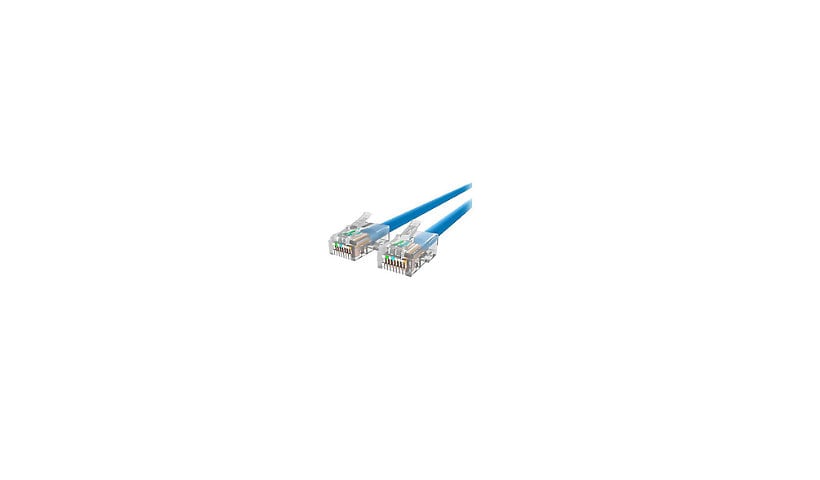 Belkin Cat5e/Cat5 3ft Blue Ethernet Patch Cable, No Boot, PVC, UTP, 24 AWG, RJ45, M/M, 350MHz, 3'