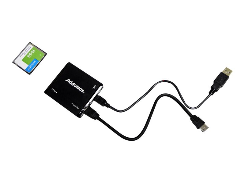 Addonics CFast Card Reader/Writer ADESPCFT - card adapter - USB 2.0/eSATA