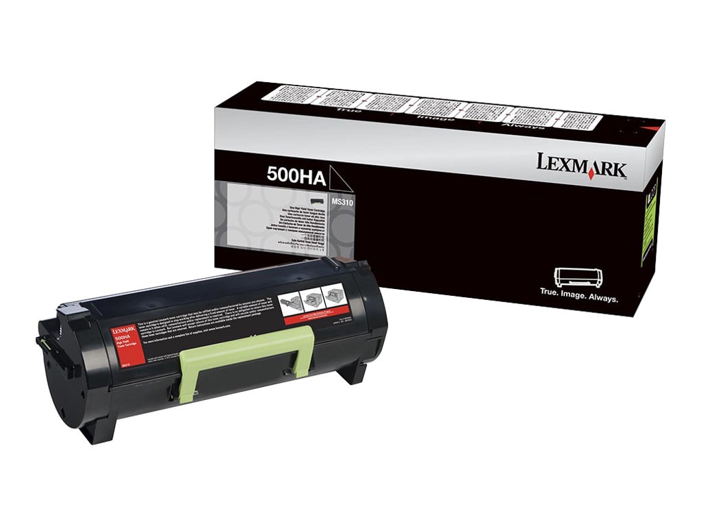 Lexmark 500HA - High Yield - black - original - toner cartridge - LCCP