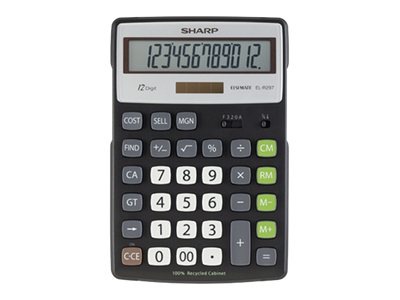 Sharp EL-R297BBK - desktop calculator