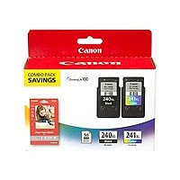 Canon PG-240XL/CL-241XL/GP-502 Combo Pack - 2-pack - XL - color (cyan, magenta, yellow), pigmented black - ink cartridge