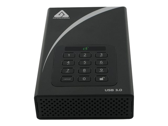 Apricorn Aegis Padlock DT ADT-3PL256-4000 - hard drive - 4 TB - USB 3.0 -  ADT-3PL256-4000 - External Hard Drives - CDW.com