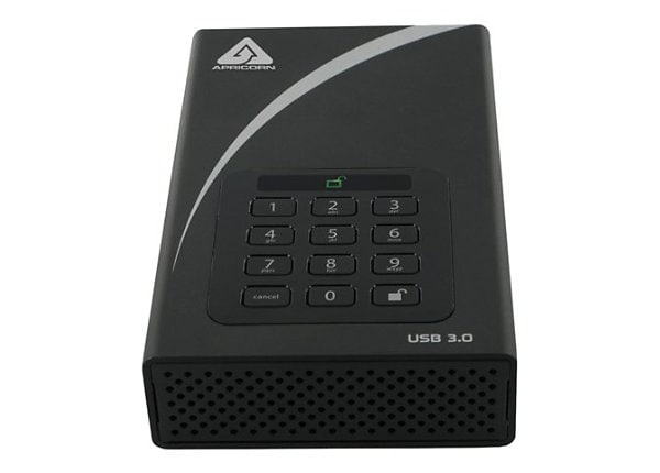 Apricorn Aegis Padlock DT ADT-3PL256-4000 - hard drive - 4 TB - USB 3.0