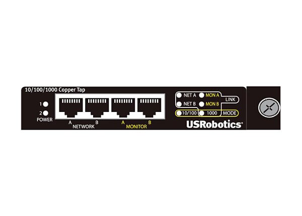 USRobotics 10/100/1000 Copper Tap - tap splitter - 1 Gbps