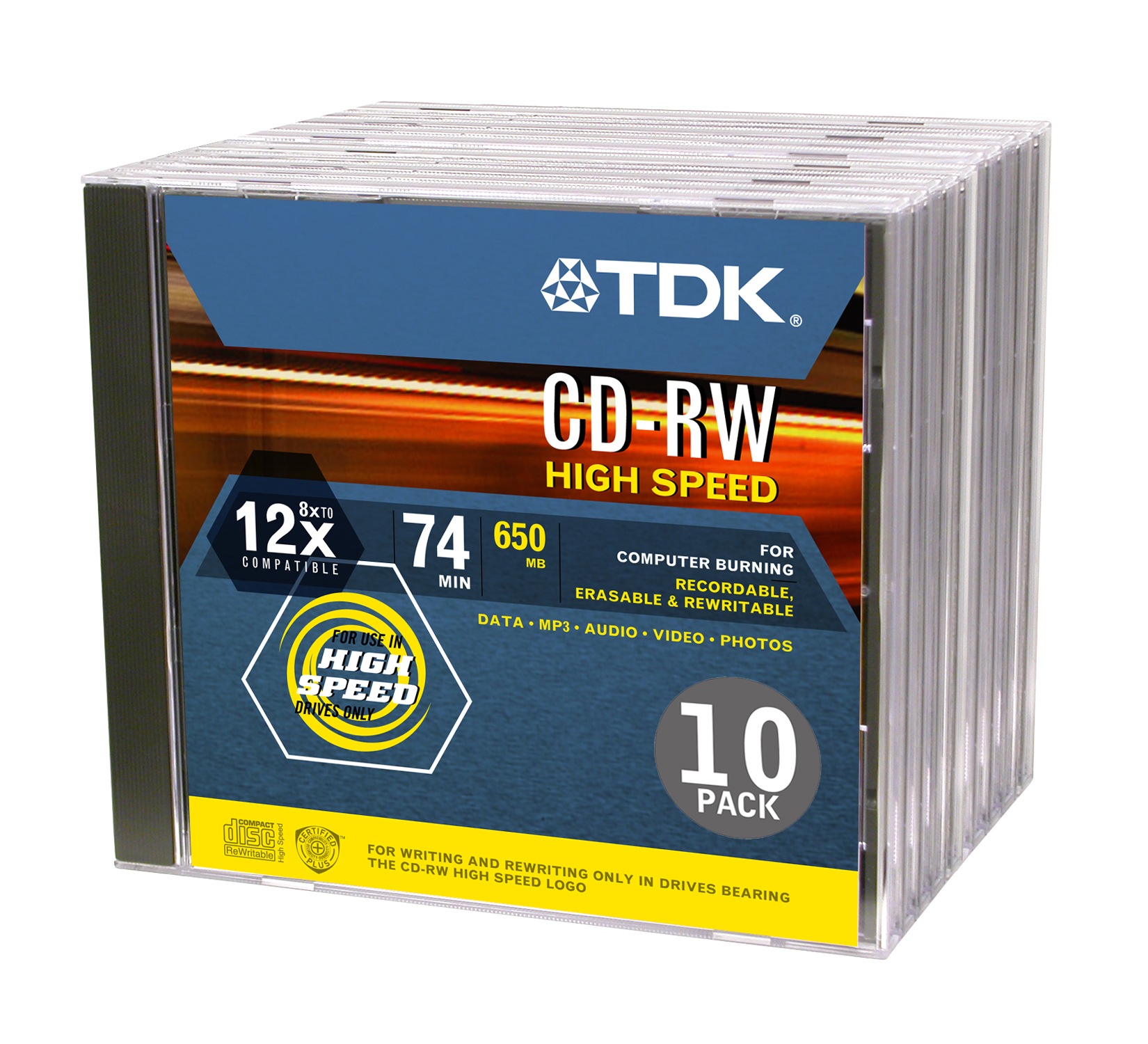 TDK CD-RW Media 5-pack
