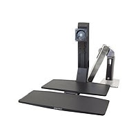 Ergotron WorkFit-A LCD HD with Worksurface+ Standing Desk - mounting kit -