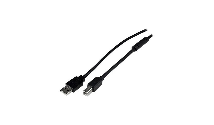 StarTech.com 20m / 65 ft Active USB 2.0 A to B Cable - M/M