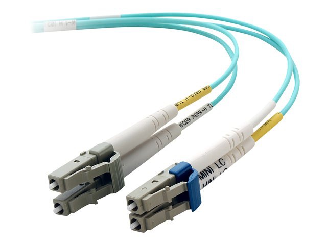 Belkin 10M 10Gb Duplex Multimode 50/125 OM3 Fiber Cable Mini-LC/LC 33ft 
