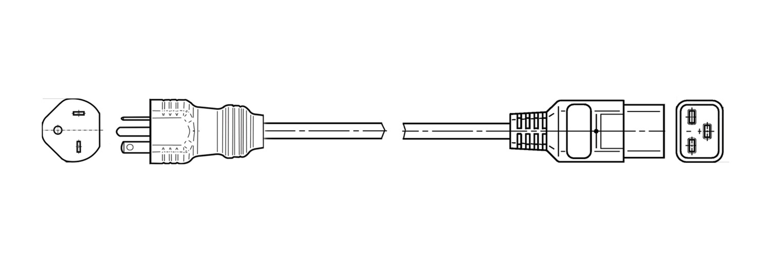 Juniper Networks power cable - 8 ft