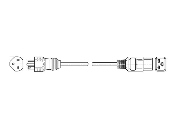 Juniper Networks power cable - 8 ft