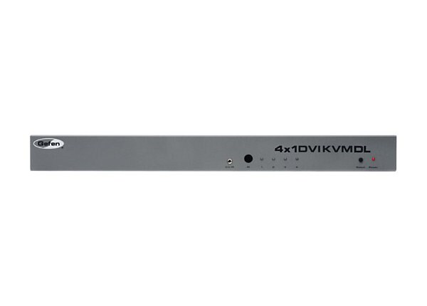 Gefen 4x1 DVI KVM DL Switcher - KVM / audio / USB switch - 4 ports