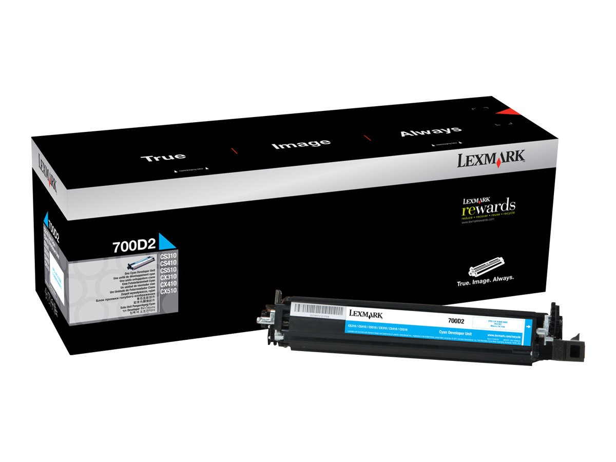 Lexmark 700D2 - cyan - original - developer kit - LCCP