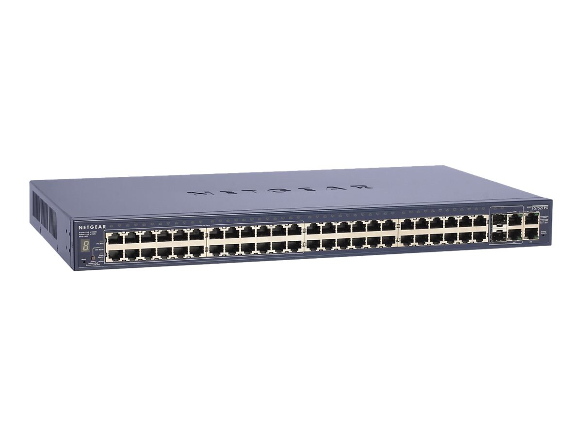 NETGEAR Smart GS752TPS - commutateur - 48 ports - intelligent - Montable sur rack