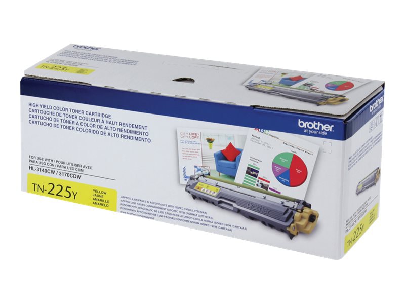Brother TN225Y - High Yield - yellow - original - toner cartridge