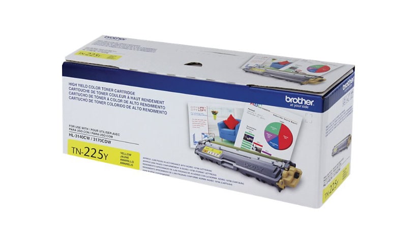 Brother TN225Y - High Yield - yellow - original - toner cartridge