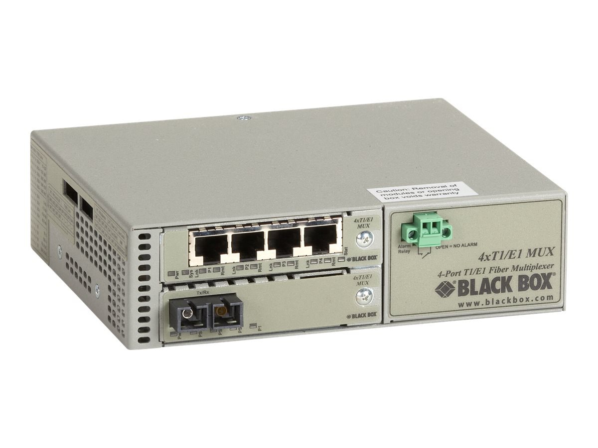 Black Box T1/E1 to Fiber Mux - multiplexor