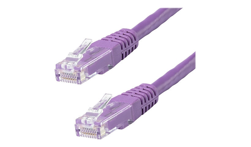 StarTech.com CAT6 Ethernet Cable 6' Purple 650MHz Molded Patch Cord PoE++