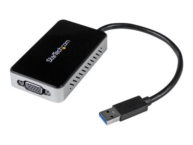 StarTech.com USB 3.0 to VGA Adapter, 1-Port USB Hub, External Graphics Card