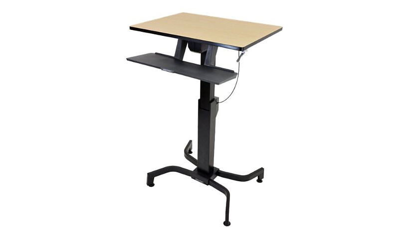 Ergotron WorkFit-PD Sit-Stand Desk - sit/standing desk - rectangular - birch