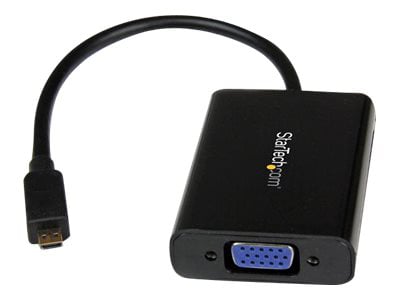 Micro Hdmi To Vga Adapter With Audio Video Converter