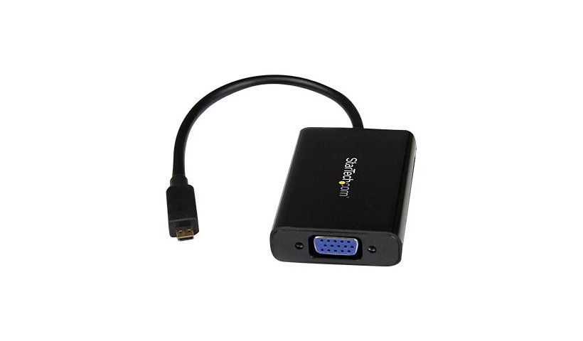 StarTech.com Micro HDMI to VGA Adapter with Audio - Video Converter 1080p