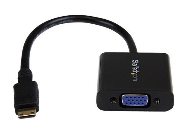 Låse Metropolitan Gensidig StarTech.com Mini HDMI to VGA Adapter - Active Converter for Video Camera -  MNHD2VGAE2 - -