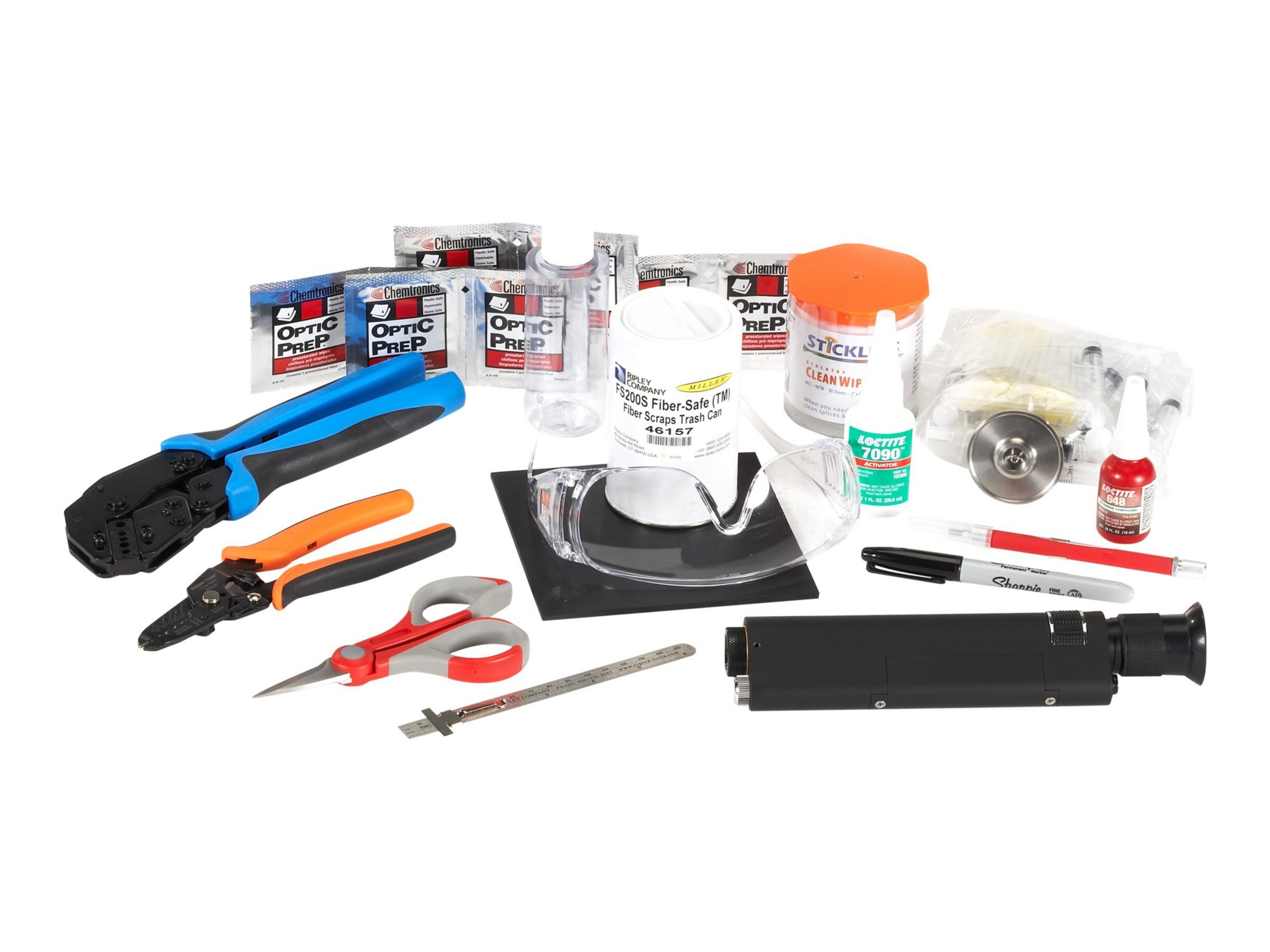 Black Box Deluxe Fiber Termination Kit - fiber-optic termination kit