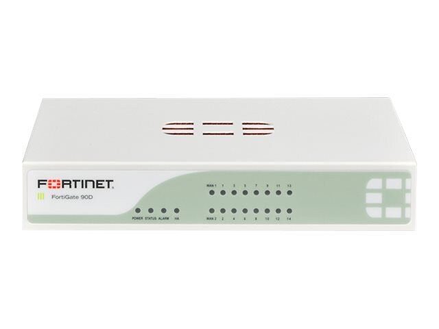 Fortinet FortiGate 90D - security appliance - with 1 year FortiCare 8X5 Enhanced Support + 1 year FortiGuard