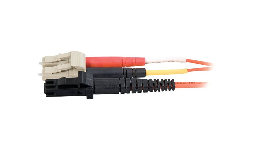 C2G 20m MTRJ-LC 62.5/125 OM1 Duplex Multimode PVC Fiber Optic Cable - Orang