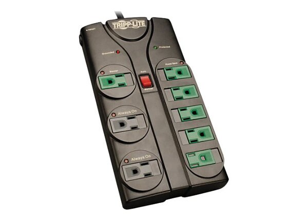 Tripp Lite Eco Green A/V Surge Protector 8 Outlet 6' Cord 1080 Joule - surge protector - 1.8 kW