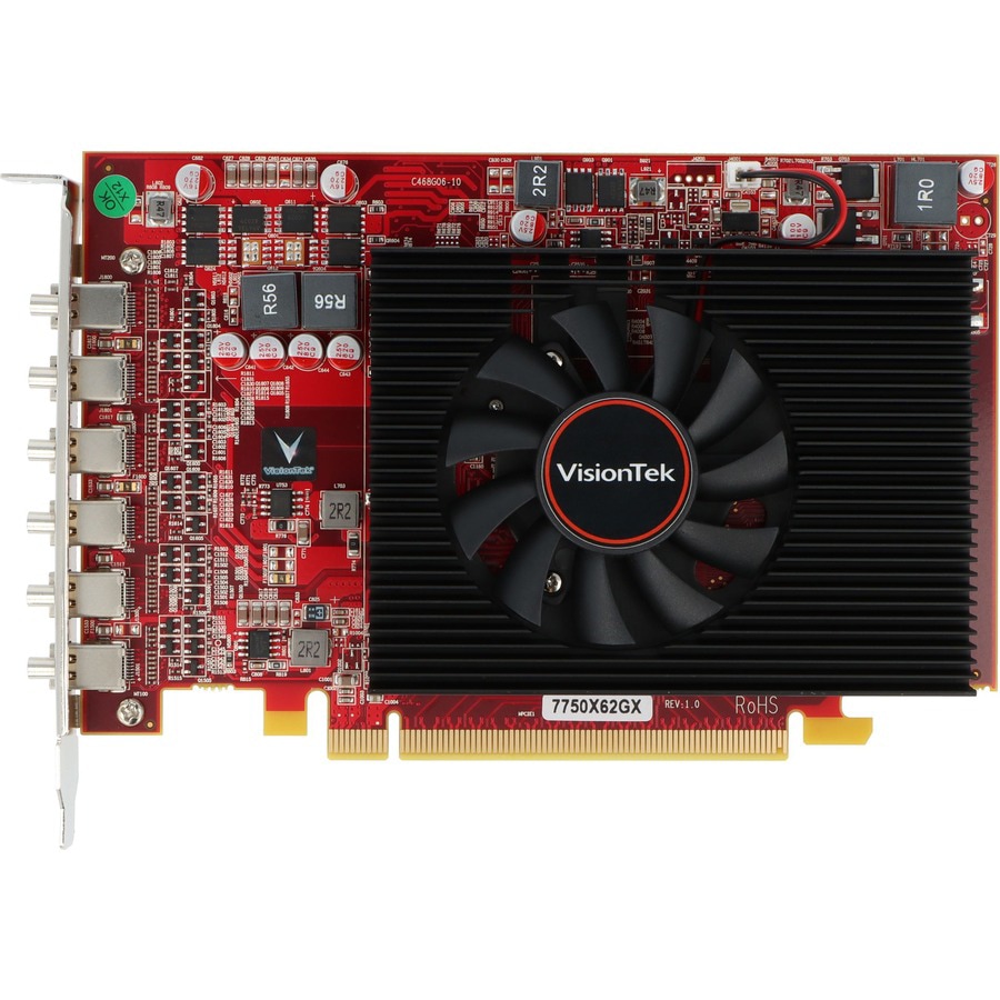 Thumbnail 3 of 12 for VisionTek Radeon 7750 2GB GDDR5 6M (6x MiniDP)