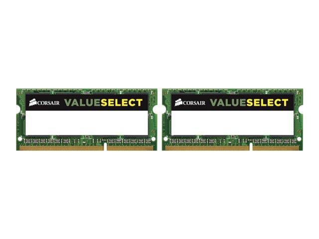 Corsair Value Select - DDR3 - 16 GB : 2 x 8 GB - SO-DIMM 204-pin