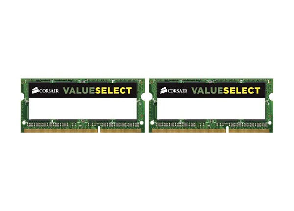 Corsair Value Select - DDR3 - 16 GB : 2 x 8 GB - SO-DIMM 204-pin