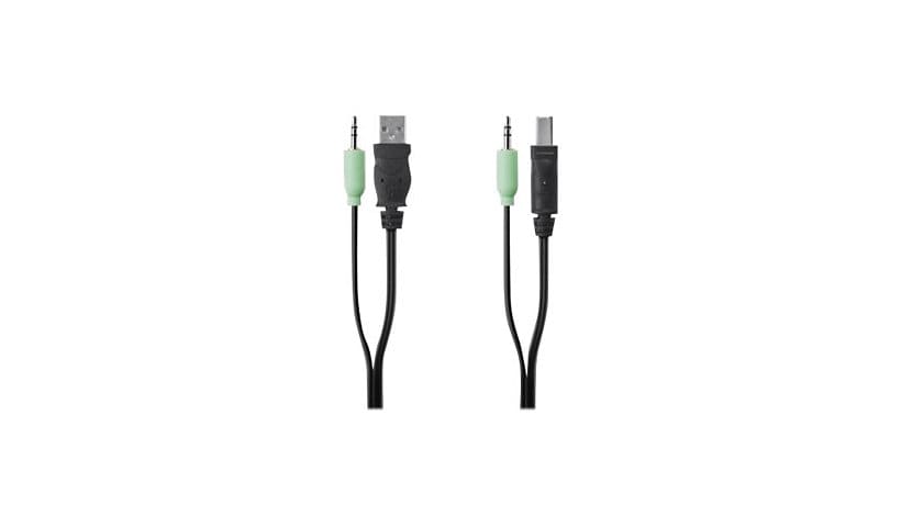 Belkin Secure KVM Cable Kit - USB / audio cable - 6 ft