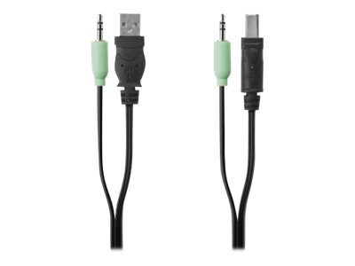 Belkin Secure KVM Cable Kit - USB / audio cable - 10 ft