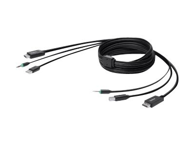 Belkin Secure KVM Cable Kit - keyboard / video / mouse (KVM) cable - 6 ft