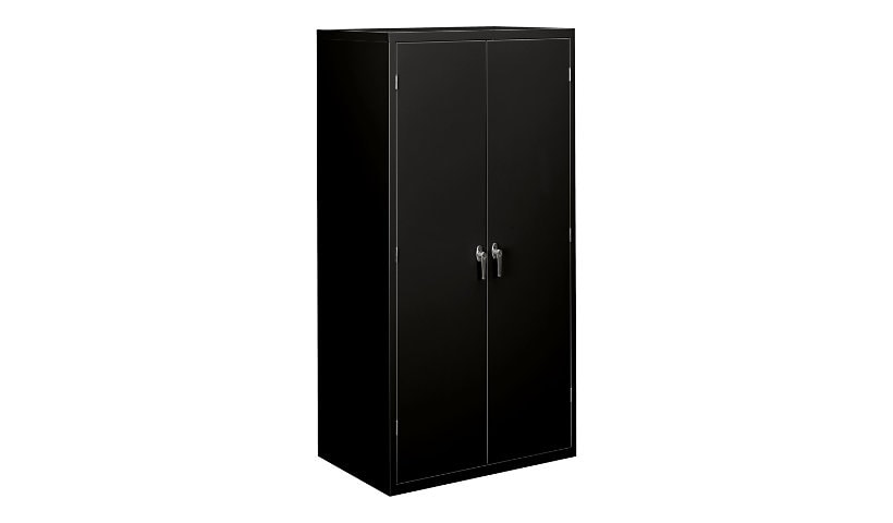 HON Brigade HSC2472 - cupboard - 5 shelves - 2 doors - black