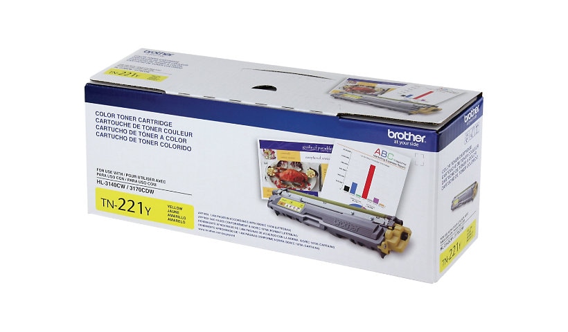 Brother TN221Y - yellow - original - toner cartridge