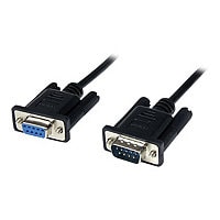 StarTech.com 1m Black DB9 RS232 Serial Null Modem Cable F/M