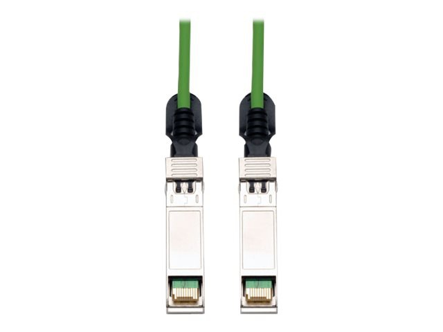 Tripp Lite 5M SFP+ 10Gbase-CU Twinax Passive Copper Cable SFP-H10GB-CU5M Compatible Green 16ft 16' - direct attach cable