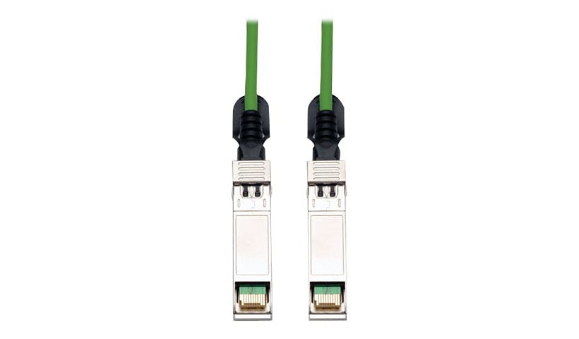 Tripp Lite 5M SFP+ 10Gbase-CU Twinax Passive Copper Cable SFP-H10GB-CU5M Compatible Green 16ft 16' - direct attach cable