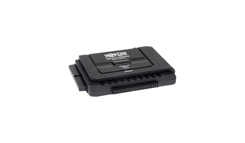 Tripp Lite USB 3.0 SuperSpeed to Serial ATA SATA and IDE Adapter for 2.5in and 3.5 inch Hard Drives - storage controller