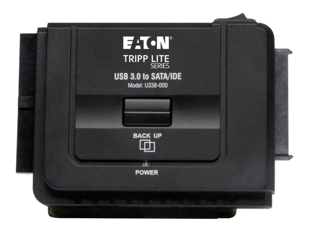 Thumbnail 2 of 8 for Eaton Tripp Lite Series USB 3.0 SuperSpeed to Serial ATA SATA and IDE Adapter for 2.5in and 3.5 inch Hard Drives -