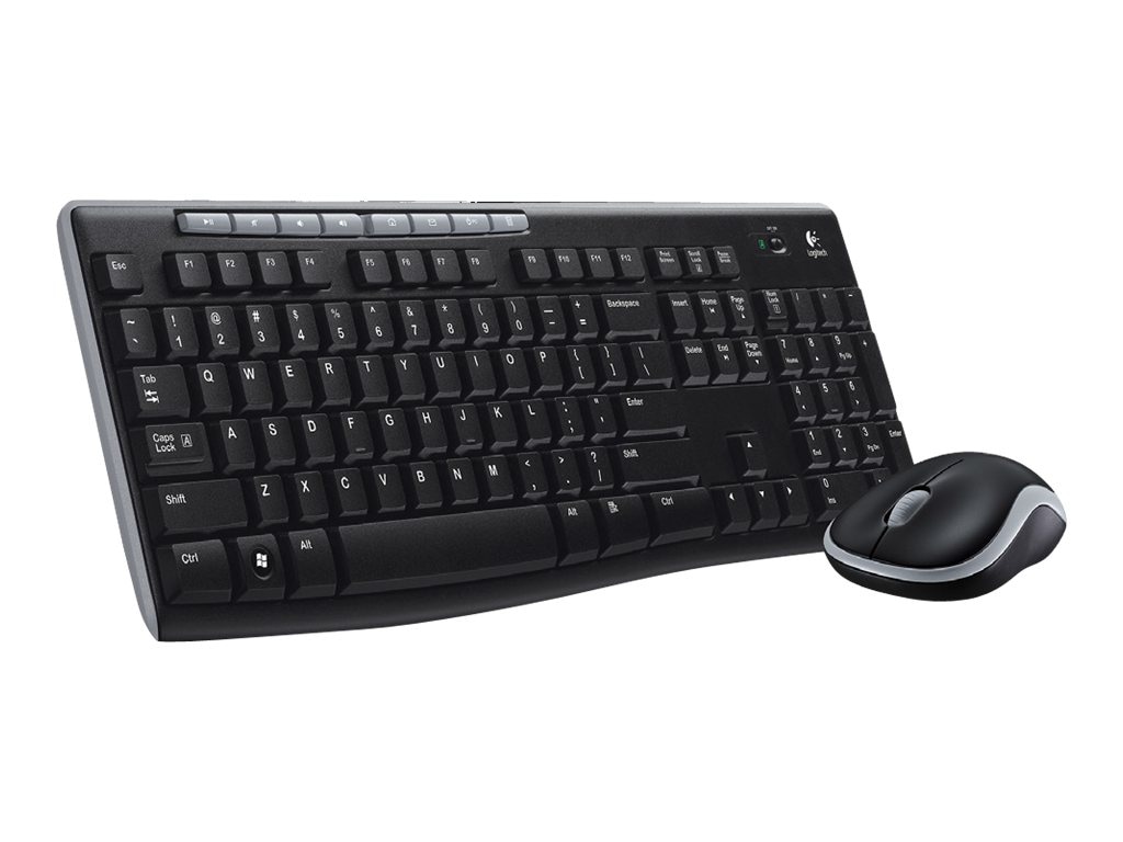 Logitech MK270 Wireless Keyboard and Mouse Combo for Windows, 2.4 GHz Wireless, Compact Mouse, 8 Multimedia and Shortcut